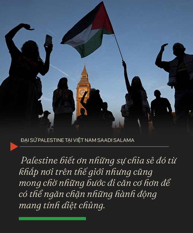 Đại sứ Palestine tại Việt Nam: Sự ki&ecirc;n cường của người Palestine kh&ocirc;ng v&ocirc; nghĩa- Ảnh 1.