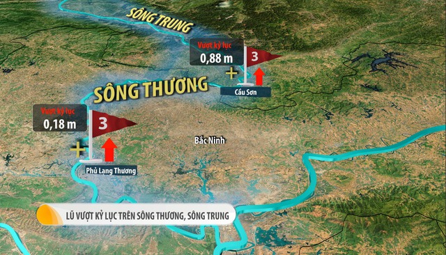 2.000 người gấp rút gia cố đê ở Bắc Ninh, Thái Nguyên có thể ngập lụt sâu đến cuối tuần- Ảnh 1. 2.000 người gấp rút gia cố đê ở Bắc Ninh, Thái Nguyên có thể ngập lụt sâu đến cuối tuần- Ảnh 1.