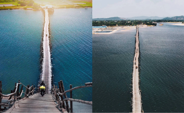 Cầu gỗ vượt sông dài nhất Việt Nam biến mất sau bão số 13: Lịch sử gần 30 năm, từng lên phim điện ảnh- Ảnh 1.