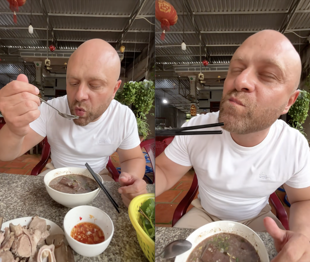 Khách Tây thốt lên sau khi ăn món bình dân, quen thuộc của nhiều người Việt: "Tôi yêu Việt Nam mất rồi!- Ảnh 2. Khách Tây thốt lên sau khi ăn món bình dân, quen thuộc của nhiều người Việt: "Tôi yêu Việt Nam mất rồi!- Ảnh 2.