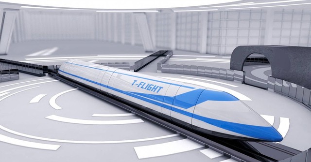 Chiêm ngưỡng siêu tàu đệm từ tốc độ "điên rồ", thế giới sửng sốt - Ảnh 1.