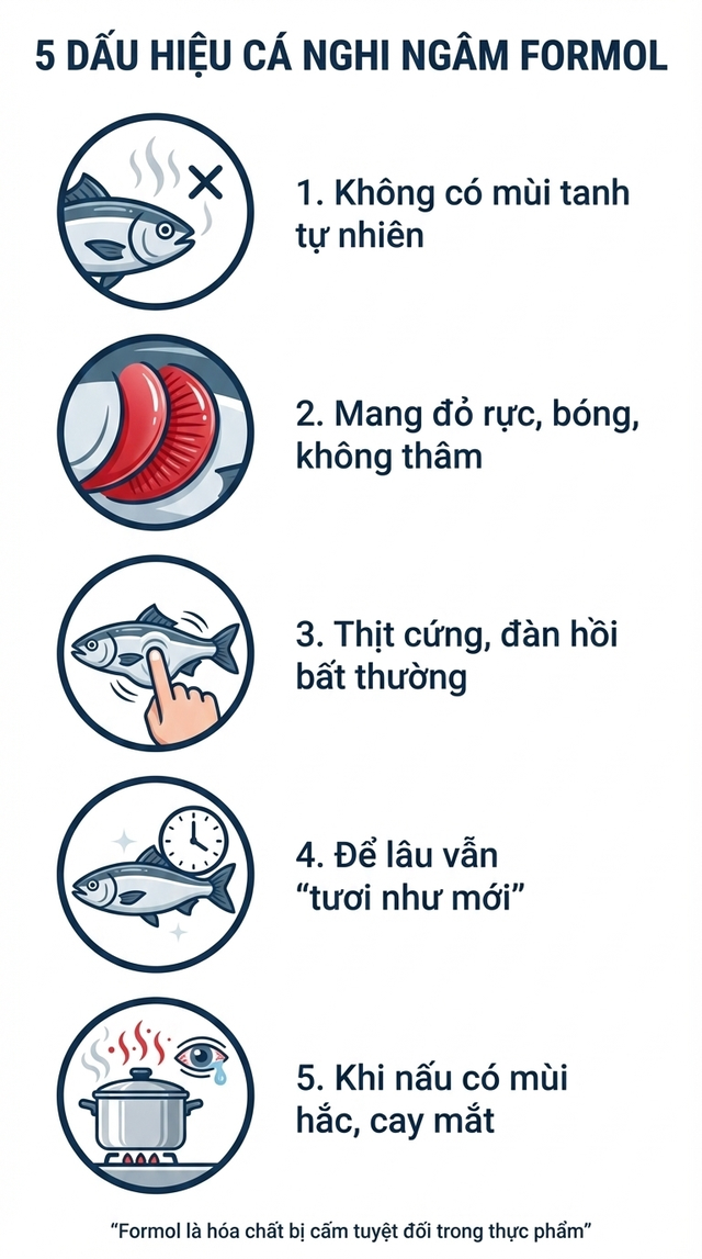 C&aacute;ch nhận biết c&aacute; ng&acirc;m ho&aacute; chất formol nguy hiểm: Đơn giản nhưng nhiều người bỏ qua từ đầu - Ảnh 7.