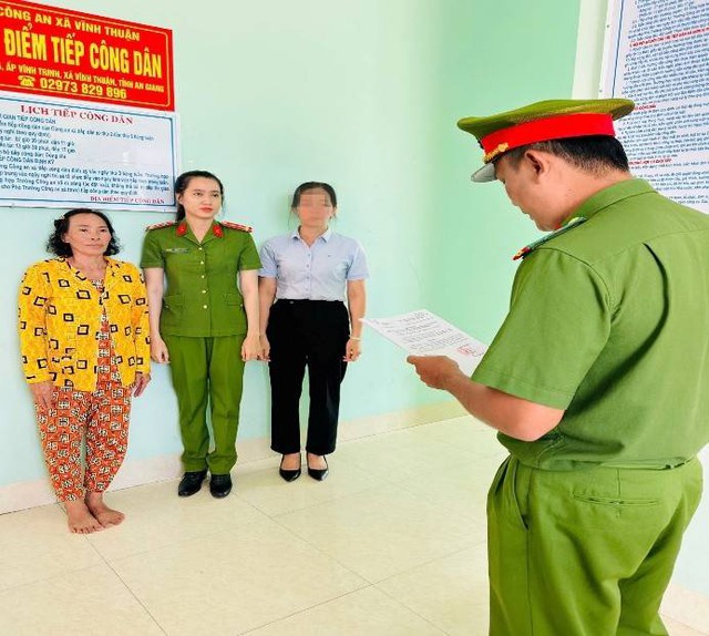 Thi hành Lệnh cấm đi khỏi nơi cư trú đối với Nguyễn Thị Nhành - Ảnh 1.