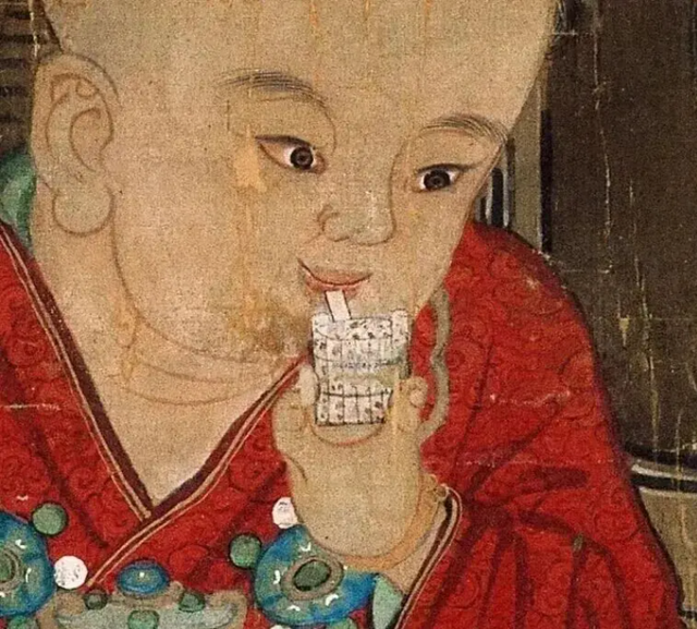 Phóng to tranh 10 lần thấy đứa trẻ ‘tương lai’ dùng ống hút, chuyên gia: Thứ đó đã có từ 1.200 năm trước - Ảnh 1.