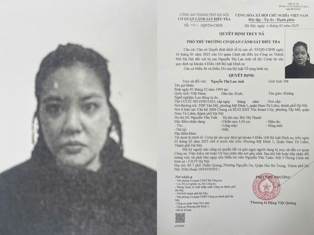 Truy nã Nguyễn Thị Lan Anh và Lưu Danh Hưng - Ảnh 1.