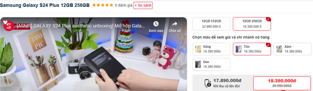 'Vua' màn hình lớn giá rẻ của Samsung giảm mạnh: Không thua kém S25 Plus mà giá rẻ hơn gần 10 triệu - Ảnh 1.