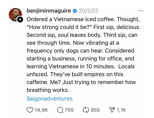 Những cảm nhận h&agrave;i hước của người nước ng&ograve;ai về ẩm thực Việt Nam l&agrave;m d&acirc;n mạng th&iacute;ch th&uacute; - Ảnh 1.