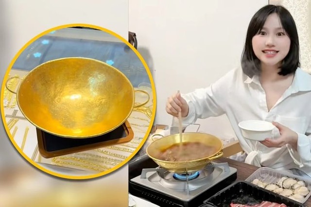 Nồi lẩu bằng vàng 2,4 tỷ đồng gây sốt, dân mạng nói 'nước lẩu cũng có mùi tiền' - Ảnh 1.
