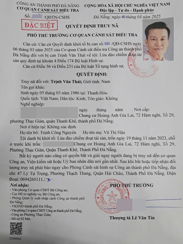 Truy n&atilde; đặc biệt Trịnh Văn Th&aacute;i - 'ch&acirc;n rết' đắc lực của Mr Pips - Ảnh 1.