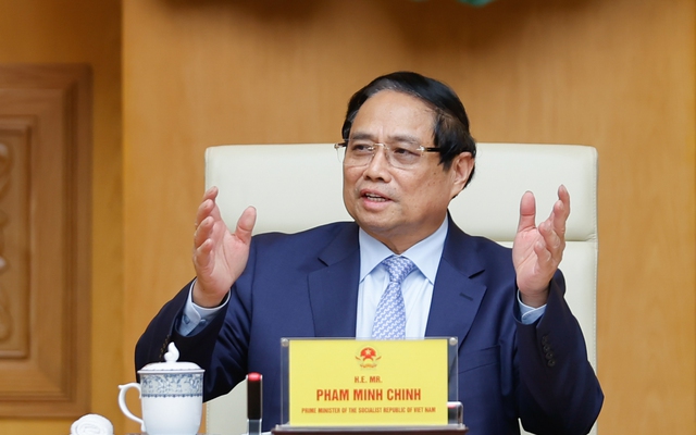 Thủ tướng khẳng định, Việt Nam luôn coi Mỹ là đối tác quan trọng hàng đầu, mang tầm chiến lược, nhất là về kinh tế - thương mại và đầu tư. Ảnh: VGP Thủ tướng khẳng định, Việt Nam luôn coi Mỹ là đối tác quan trọng hàng đầu, mang tầm chiến lược, nhất là về kinh tế - thương mại và đầu tư. Ảnh: VGP