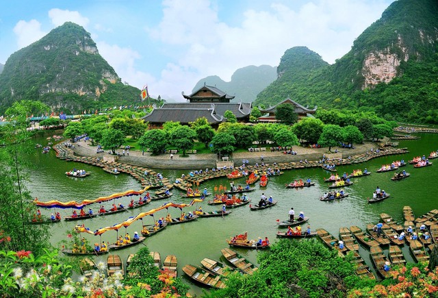 Bến thuyền khu du lịch sinh thái Tràng An. Ảnh: Đại Đoàn Kết