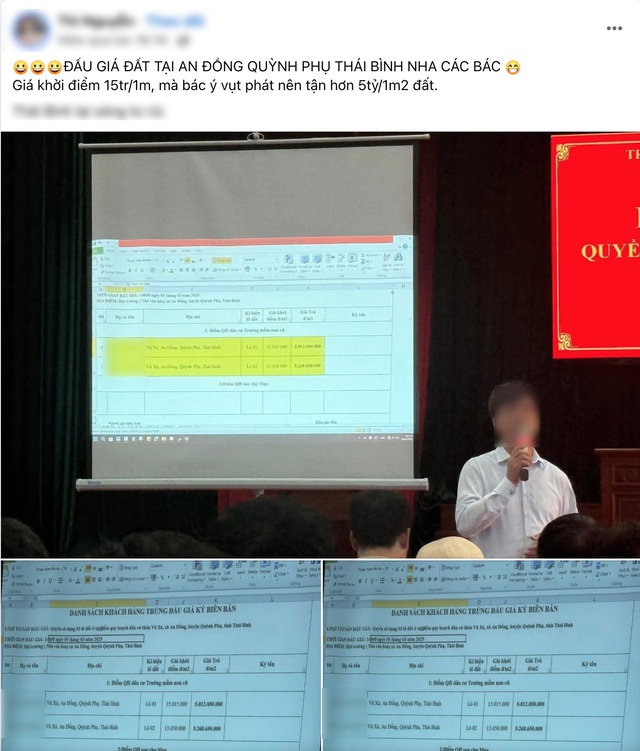 Người đàn ông trả giá hơn 5 tỷ đồng/m2 đất ở Thái Bình: Thông tin bất ngờ về người trả giá - Ảnh 1.