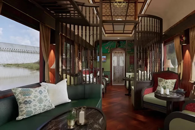 Soi toa tàu hạng sang "Hoa Phượng Đỏ" đang gây sốt: Ghế ngồi sofa, wifi miễn phí, quầy bar với nhạc công - Ảnh 8.