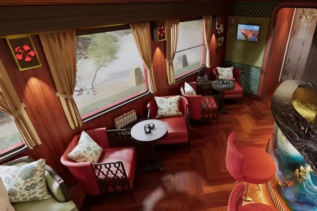 Soi toa tàu hạng sang "Hoa Phượng Đỏ" đang gây sốt: Ghế ngồi sofa, wifi miễn phí, quầy bar với nhạc công - Ảnh 6.