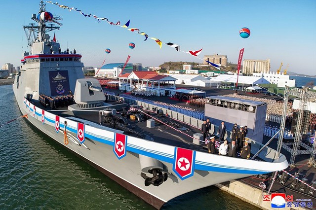 Triều Ti&ecirc;n hạ thủy t&agrave;u khu trục mới 5 . 000 Tấn , n&acirc;ng cao sức mạnh h&agrave;ng hải - Ảnh 1.