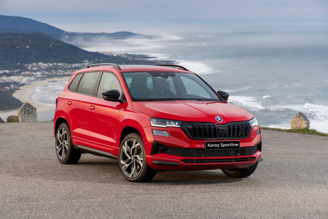 Skoda Karoq 2025 dùng toàn đồ hiệu: Khung gầm Audi, đèn pha chống chói - Ảnh 1.