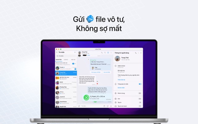 Đây là tính năng Lotus Chat cung cấp miễn phí dù app chat khác