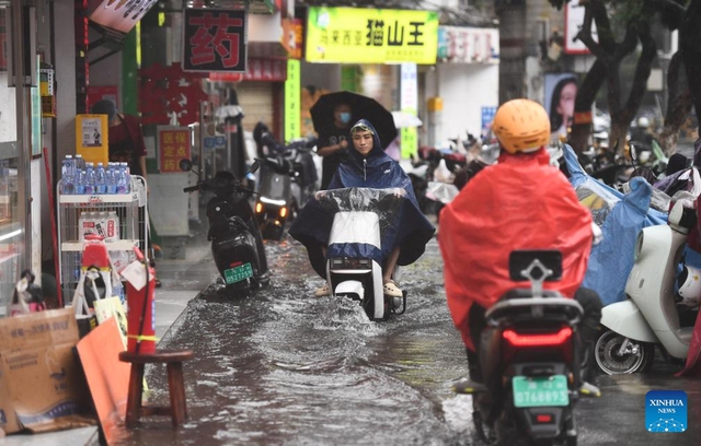 Bão Wipha dội lượng mưa rất lớn xuống Trung Quốc - Ảnh 3.