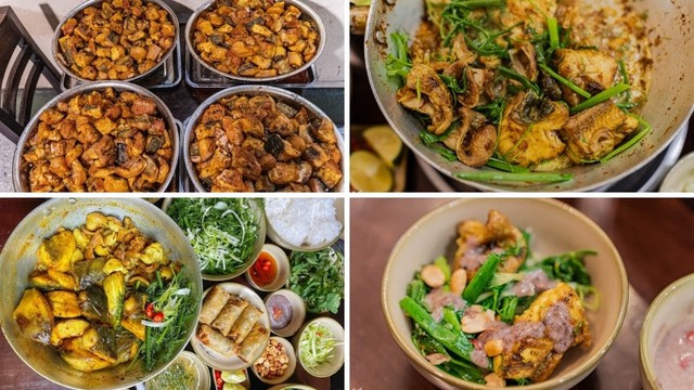 Khách Tây nếm thử món chả cá nổi tiếng của Việt Nam cùng mắm tôm, thốt lên 1 câu khiến người xem bất ngờ - Ảnh 4.