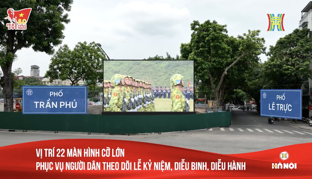 Chi tiết vị trí 22 màn hình LED phục vụ người dân xem trực tiếp Lễ diễu binh, diễu hành  - Ảnh 1.
