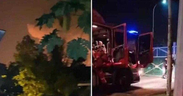 Chiến đấu cơ F / A - 18 Hornet bốc cháy và rơi tại sân bay Sultan Haji Ahmad Shah - Ảnh 3. Chiến đấu cơ F / A - 18 Hornet bốc cháy và rơi tại sân bay Sultan Haji Ahmad Shah - Ảnh 3.