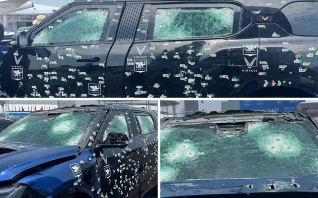 Xe VinFast VF 9 limousine chi chít vết đạn bắn, tổng hơn 300 phát: Hé lộ về đơn vị nâng cấp chống đạn - Ảnh 3.
