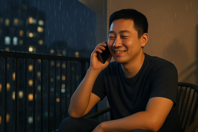 Đêm mưa gió chồng lén ra ban công, tiếng hát của anh cất lên khiến tôi run người - Ảnh 1.
