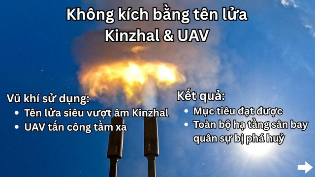 Tên lửa siêu vượt âm Kinzhal và UAV tấn công sân bay quân sự Ukraine - Ảnh 3.