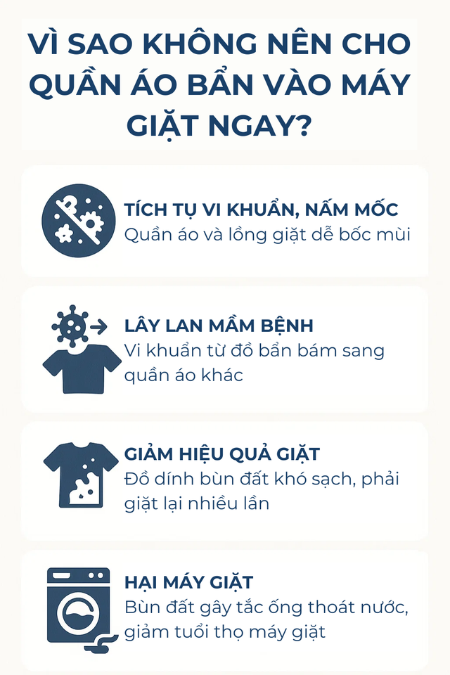 Vì sao không nên cho quần áo bẩn vào máy giặt ngay? Đơn giản nhưng không phải ai cũng biết - Ảnh 3.