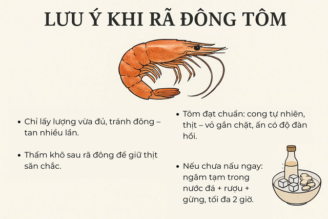 Rã đông tôm mà ngâm vào bát nước là sai lầm: Chủ cửa hàng hải sản dạy một mẹo cực nhanh, chưa đến 5 phút- Ảnh 4.