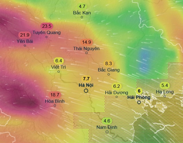 Tin mới nhất về cơn bão số 10: Khi nào Hà Nội bắt đầu có mưa to đến rất to?- Ảnh 2.