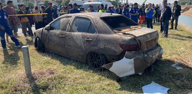 Phát hiện ô tô cùng bộ hài cốt nghi của người đàn ông mất tích - Ảnh 2.