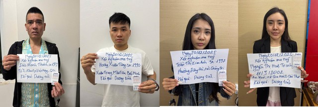 Ập vào chung cư, bắt quả tang Nguyễn Thị Huệ Trinh SN 2002 và 3 người khác - Ảnh 1.