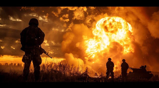 Cháy lớn! Nga ồ ạt trả đũa Ukraine – 10.000 tăng sẵn sàng trận đánh cuối, Kiev nín thở “chờ ông Putin đập bàn" - Ảnh 1.