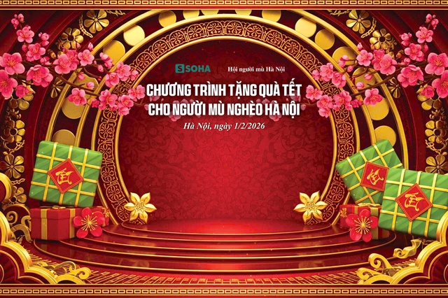 Tặng 150 suất qu&agrave; Tết cho người m&ugrave; ngh&egrave;o ngoại th&agrave;nh H&agrave; Nội - Ảnh 1.