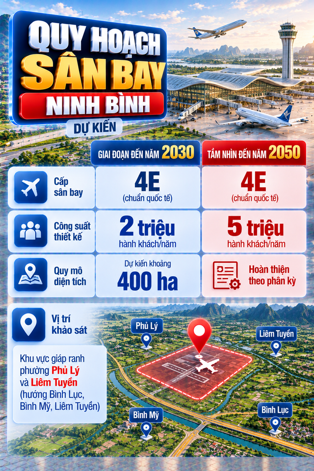 Việt Nam sẽ sớm c&oacute; s&acirc;n bay mới toanh c&aacute;ch Nội B&agrave;i chỉ hơn 80km, rộng 720ha, trị gi&aacute; hơn 23.000 tỷ đồng? - Ảnh 2.