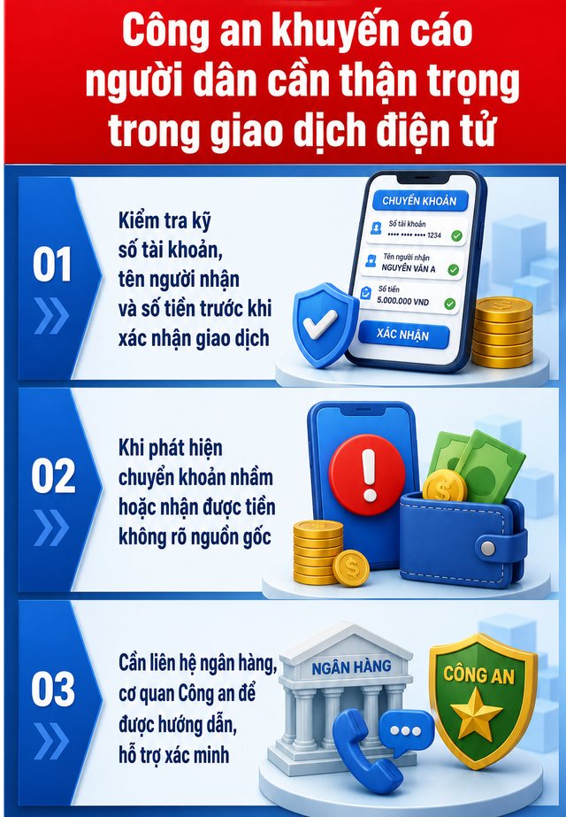 Công an xác minh giao dịch chuyển khoản 41 triệu đồng  của một nhân viên tiệm vàng - Ảnh 3.