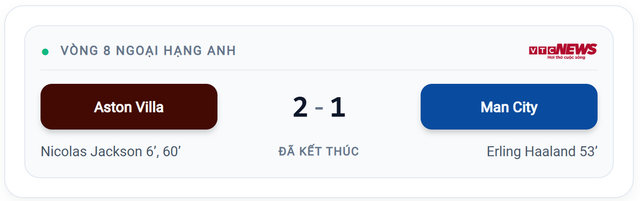 Nicolas Jackson lập cú đúp , Aston Villa thắng Man City 2 - 1 ở Ngọai hạng Anh 2026 - Ảnh 1. Nicolas Jackson lập cú đúp , Aston Villa thắng Man City 2 - 1 ở Ngọai hạng Anh 2026 - Ảnh 1.