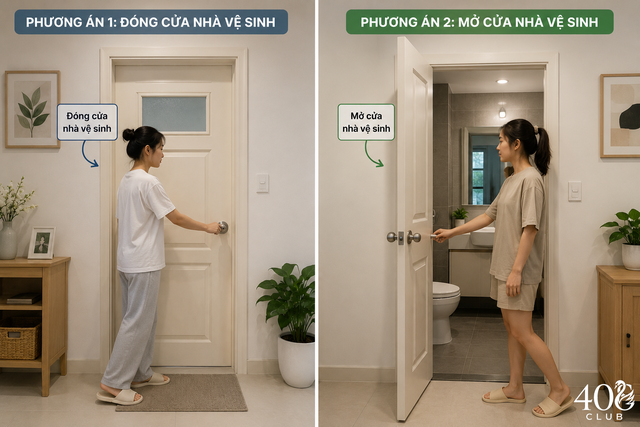 Rủi ro khi kh&eacute;p cửa nh&agrave; vệ sinh suốt ng&agrave;y - Ảnh 1.