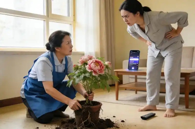 Bảo mẫu lặng lẽ nhổ sạch vườn mẫu đơn tiền tỷ, người vợ vừa nổi giận th&igrave; ph&aacute;t hiện sự thật lạnh sống lưng - Ảnh 1.