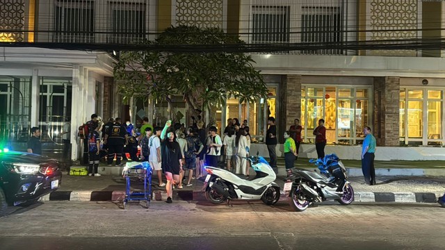 Người đàn ông đột nhiên rơi xuống từ tầng 4 khách sạn lúc 3 giờ sáng, hiện trường nhiều bí ẩn - Ảnh 1.