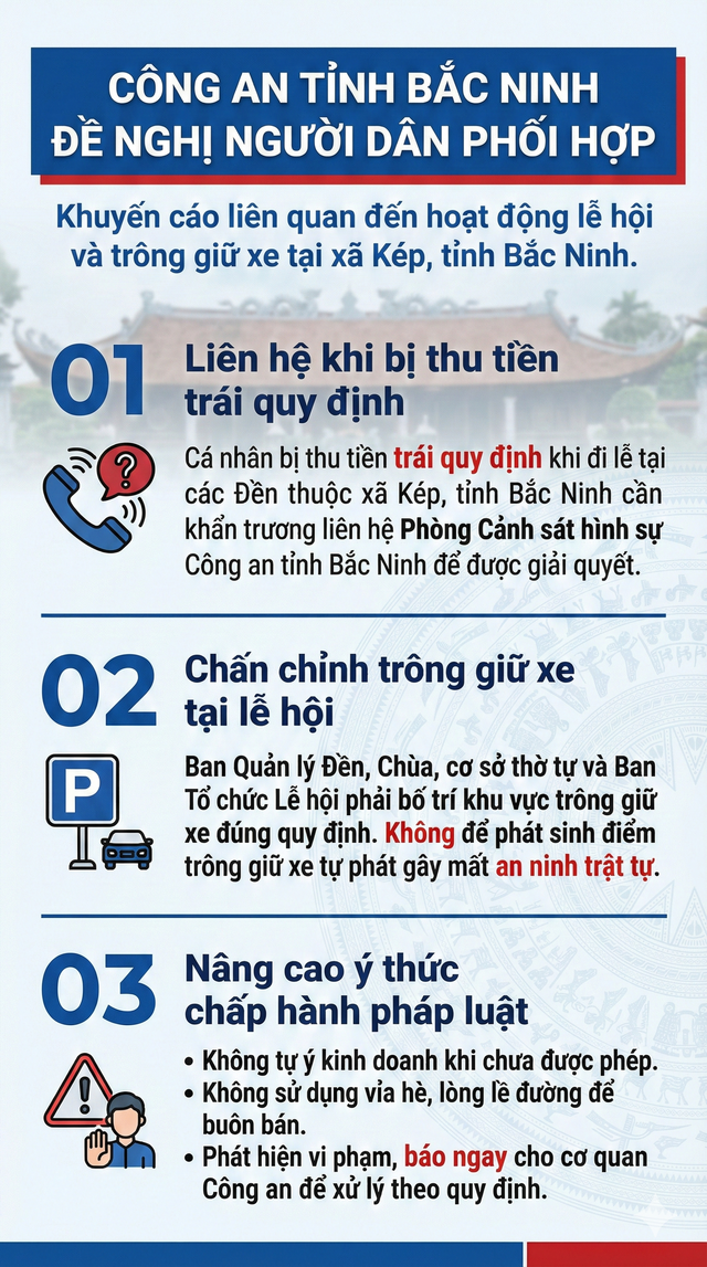 Vụ bắt khẩn cấp Nguyễn Thị Mùi thu tiền đỗ xe: Công an tỉnh Bắc Ninh ra thông báo - Ảnh 3.