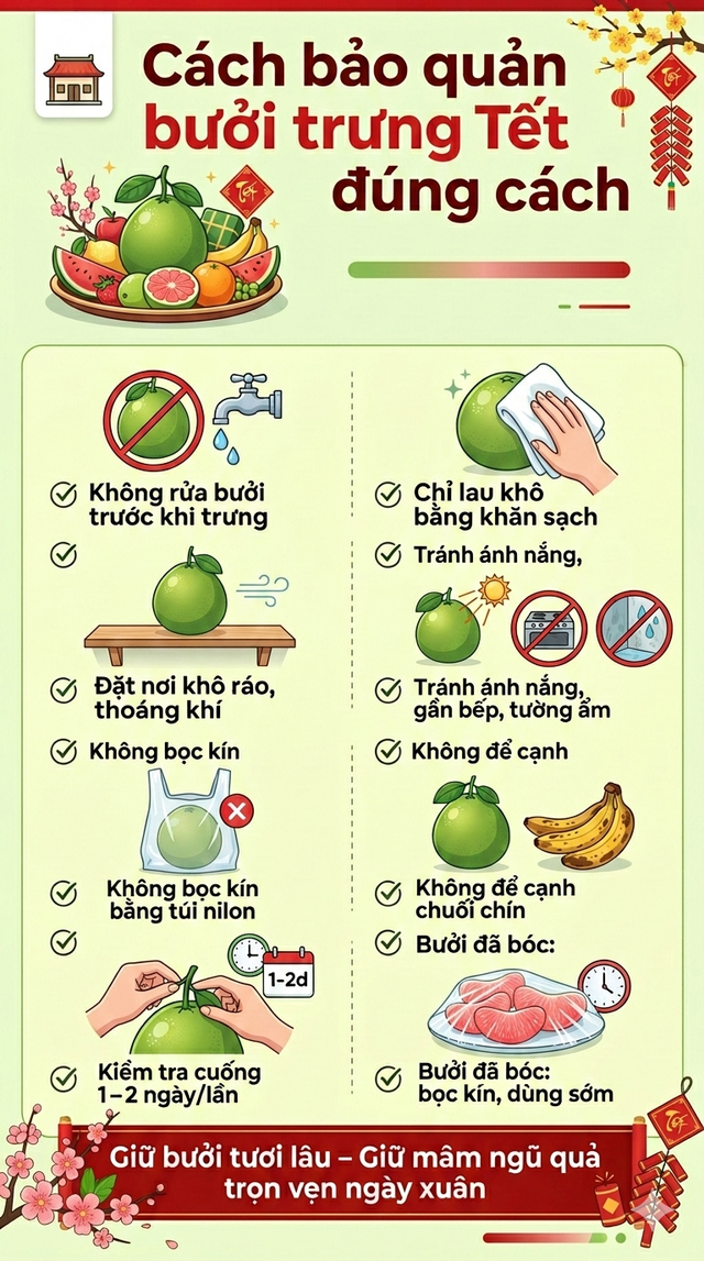 Cảnh b&aacute;o đặc biệt tới c&aacute;c gia đ&igrave;nh đang b&agrave;y bưởi ng&agrave;y Tết - Ảnh 4.