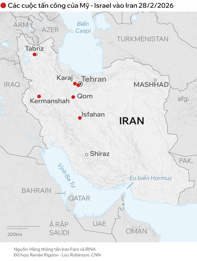 [N&Oacute;NG] Mỹ - Israel kh&ocirc;ng k&iacute;ch Iran: Iran đ&aacute;p trả, ph&oacute;ng t&ecirc;n lửa dữ dội tới 4 căn cứ Mỹ ở Trung Đ&ocirc;ng - Ảnh 4.
