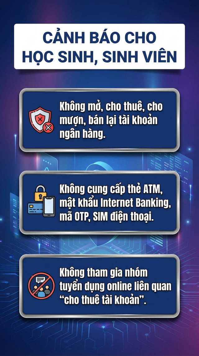 Tất cả học sinh, sinh vi&ecirc;n c&oacute; t&agrave;i khoản ng&acirc;n h&agrave;ng ch&uacute; &yacute;: Tuyệt đối kh&ocirc;ng l&agrave;m việc n&agrave;y - Ảnh 2.