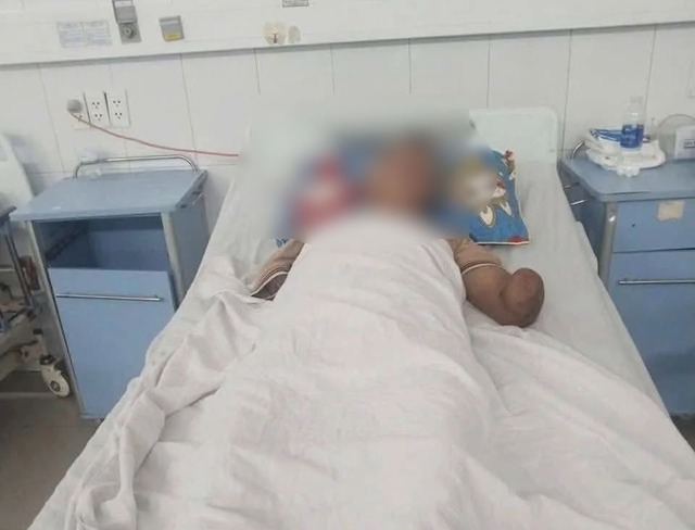 Cụ ông cụt tay kẹp con rắn mang về: Người con trai kể rõ ngọn nguồn phía sau - Ảnh 2.