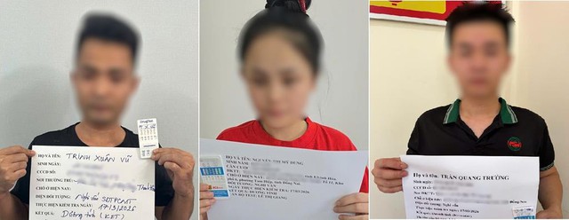 Khám xét, bắt giữ Nguyễn Thị Mỹ Dung và 4 người đàn ông - Ảnh 1.