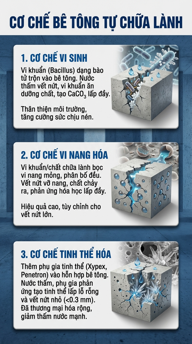 Phát minh "bê tông tự lành" bùng nổ thị trường toàn cầu: Tăng thần tốc từ 114 tỷ USD lên 1.972 tỷ USD - Ảnh 3.