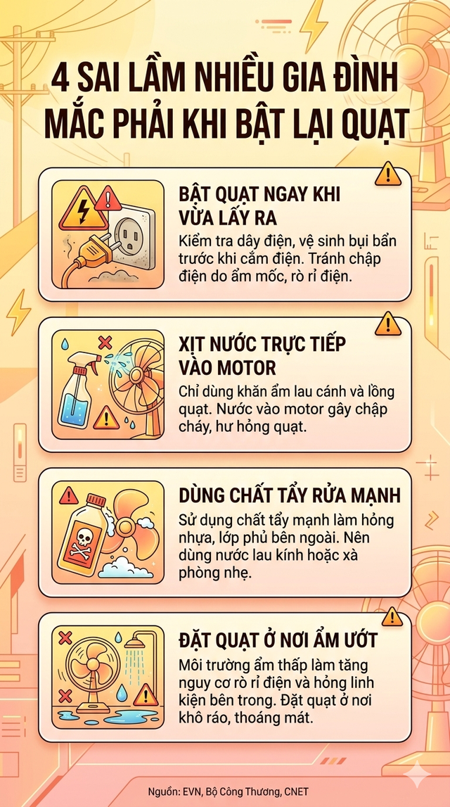 Cảnh báo đặc biệt tới những gia đình để quạt lâu không dùng - Ảnh 4.