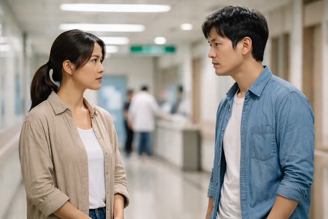 Bố chồng cấp cứu, cả nhà giận vì không thấy con dâu đâu rồi sững sờ khi nghe cuộc nói chuyện ở hành lang - Ảnh 1.